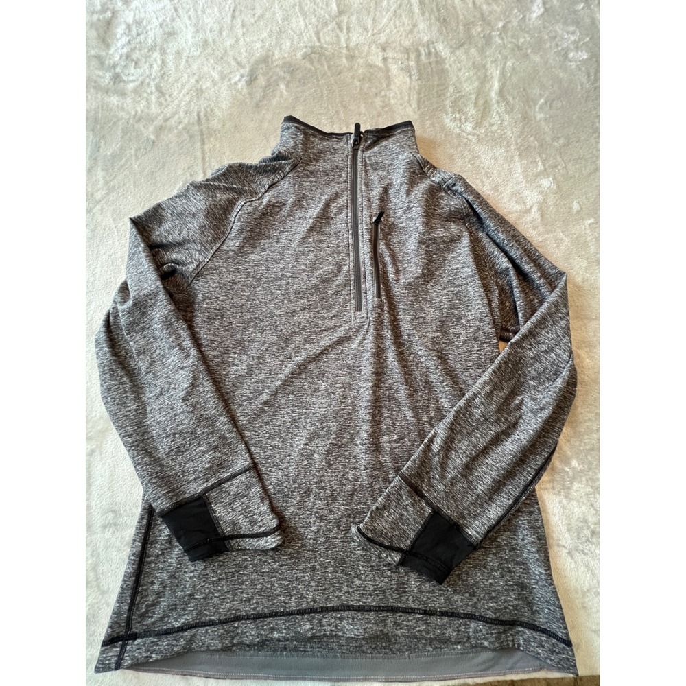Lululemon 1/4 Zip Pullover Mens XL Gray Heathered Long Sleeve Activewear